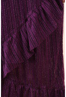 Fusta Pieces Shila Hw Midi Dark Purple